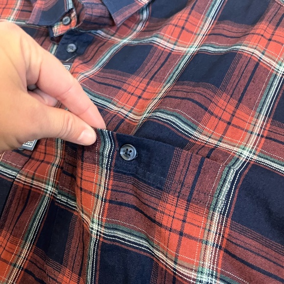 Falcon Bay shirt men’s 3XLT plaid red blue button down cotton soft NWT christmas - Picture 4 of 12